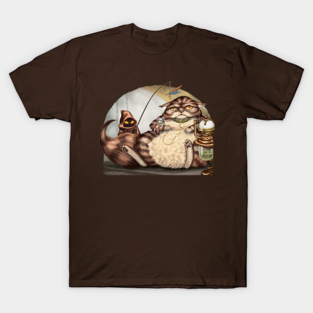 Jabba the Cat T-Shirt by GeekyPet